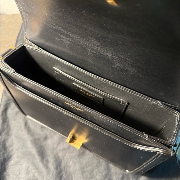 Yves Saint Laurent Medium Solferino Black Leather with Gold Hardware - Picture 5 of 12